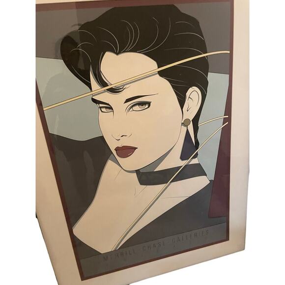 PATRICK NAGEL 1987 FRAMED COMMEMORATIVE #11 SERIGRAPH 35’ by 48’ COLLECTIBLE - Picture 5 of 9